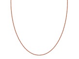18k Rose Gold Over Sterling Silver 22" Bead Chain
