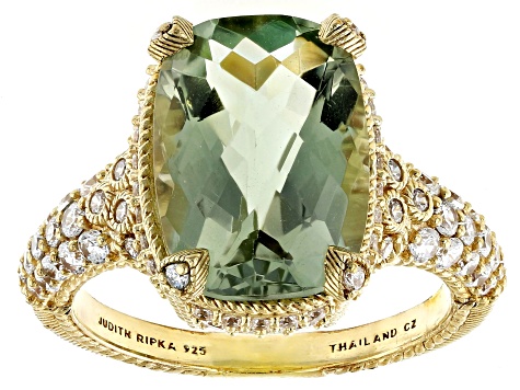 Judith Ripka 6.22ct Mint Quartz And 1.87ctw Bella Luce Diamond Simulant ...
