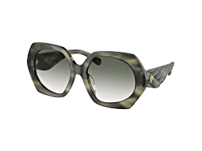 Tory Burch Women's 57mm Green Horn Sunglasses  | TY7195F-19562A-57