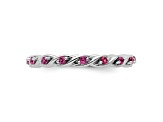 Sterling Silver Stackable Expressions Rhodolite Ring 0.35ctw