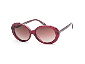 Coach Women's Fashion 55mm Transparent Burgundy Sunglasses|HC8270U-555700-55