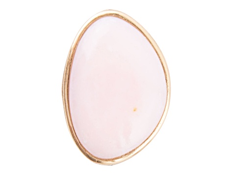 Barse Jewelry Pink Opal Gold Tone Statement Ring