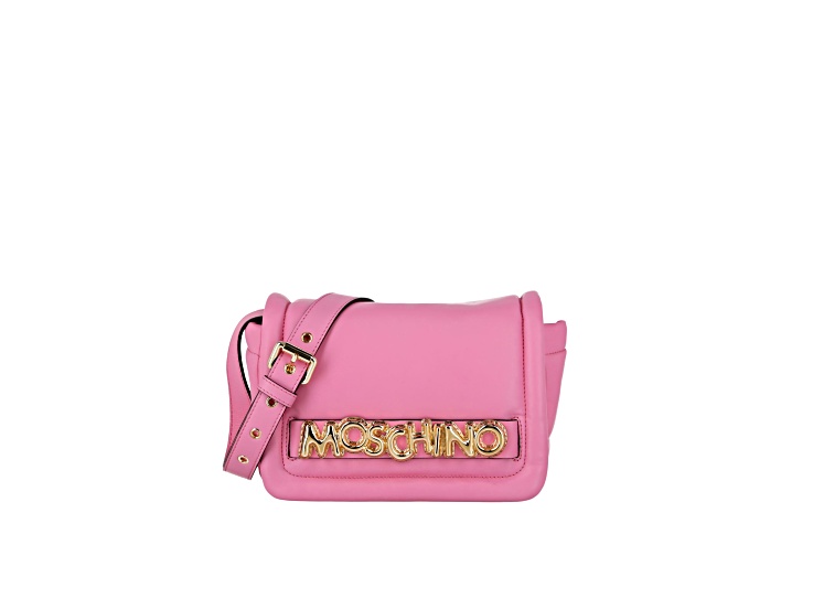 Moschino Pink Balloon Lettering Crossbody Bag - 13SN0D | JTV
