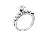1.55ctw Diamond Engagement Ring in 14k White Gold