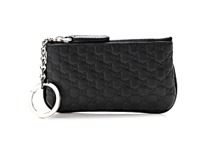 Gucci Micro GG Black Leather Key Case