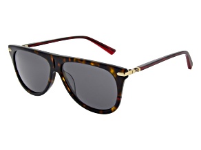 Ducati Men's Tortoise Red Aviator Frame / Brown Lens Sunglasses