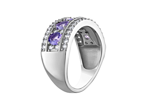 Tanzanite Sterling Silver Ring 2.34 ctw