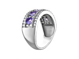 Tanzanite Sterling Silver Ring 2.34 ctw