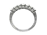 Judith Ripka Cubic Zirconia Rhodium Over Sterling Silver Ring 3.50ctw