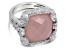 Judith Ripka 10.5ct Pink Chalcedony And 2.36ctw Bella Luce Rhodium Over Sterling Ring