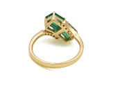 2.09 Ctw Emerald with 0.11 Ctw Diamond Ring in 14K YG