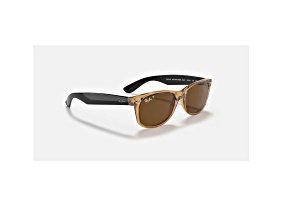 Ray-Ban New Wayfarer Polarized Brown 55 mm Sunglasses RB2132 945/57 55-18
