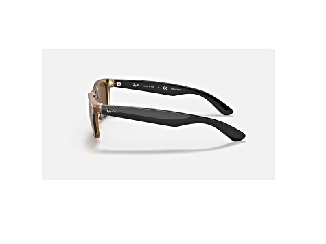 Ray-Ban New Wayfarer Polarized Brown 55 mm Sunglasses RB2132 945/57 55-18