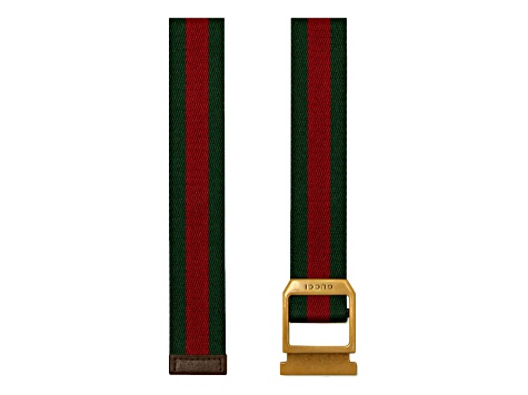 Gucci Web Stripe Red and Green Canvas Belt Size 80/32
