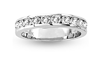 Picture of 1.00ctw Diamond Channel Set Wedding Band Ring in 14k White Gold