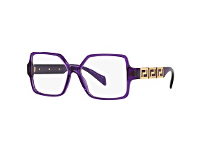 Versace Women's Fashion 53mm Transparent Violet Opticals|VE3337-5408-53