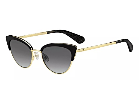 Kate Spade Gold Tone and Black Cat Eye Frame / Gray Lenses  display picture 1