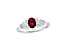 0.63ctw Ruby and Diamond Ring in 14k White Gold