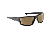 Flying Fisherman Solstice Polarized Sunglasses Matte Black Frame/Amber Lens