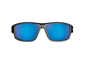 Flying Fisherman Solstice Polarized Sunglasses Matte Black Frame/Smoke Blue Mirror Lens
