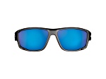 Flying Fisherman Solstice Polarized Sunglasses Matte Black Frame/Smoke Blue Mirror Lens