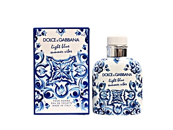 Picture of Light Blue Summer Vibes Eau De Toilette Spray For Men By Dolce & Gabbana - 4.23 oz (125 ml)