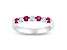 0.50ctw Ruby and Diamond Band Ring in 14k White Gold