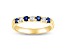 0.50ctw Sapphire and Diamond Band Ring in 14k Yellow Gold