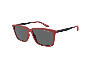 Armani Exchange Men's 57mm Matte Red Sunglasses