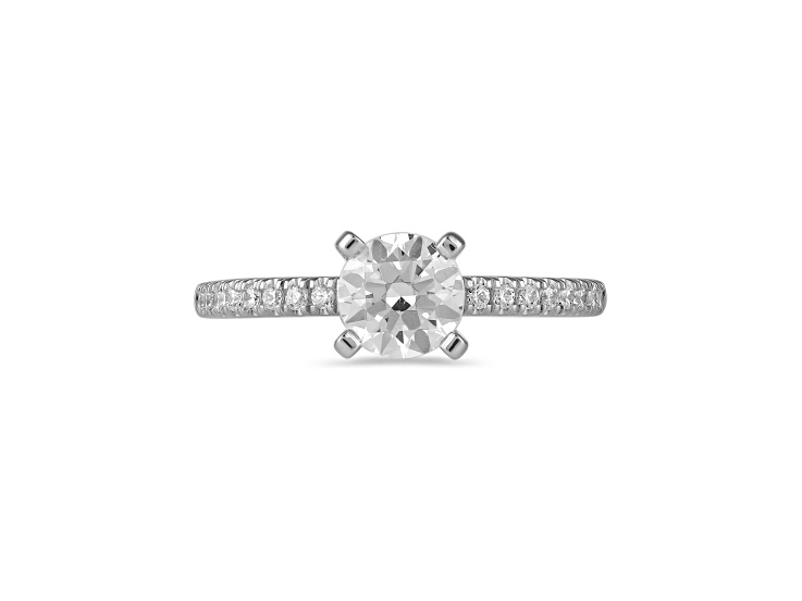 Round White Lab Grown Diamond Ring 14K White Gold 1.68ctw - 143RJG | JTV