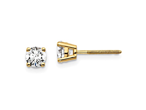 Large Earring Backs 14K Gold, 18K Gold, Platinum | Ziamond Lab Grown Diamond Simulants