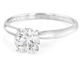 14k White Gold 1.10ct Round White IGI Certified Lab-Grown Diamond Solitaire Ring F/VS1