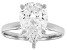 14k White Gold Pear Shape White IGI Certified Lab-Grown Diamond Solitaire Ring 2.00ct F/VS1