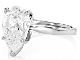 14k White Gold Pear Shape White IGI Certified Lab-Grown Diamond Solitaire Ring 2.00ct F/VS1
