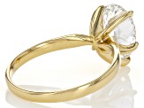 14k Yellow Gold Pear Shape White IGI Certified Lab-Grown Diamond Solitaire Ring 2.00ct F/VS1