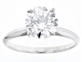 14k White Gold 2.00ct Round White IGI Certified Lab-Grown Diamond Solitaire Ring F/VS1