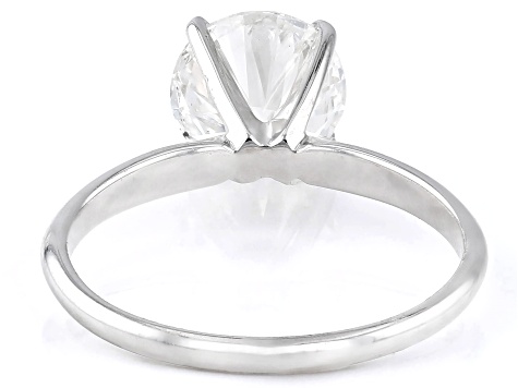 14k White Gold 2.00ct Round White IGI Certified Lab-Grown Diamond Solitaire Ring F/VS1