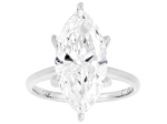 Certified Marquise White Lab-Grown Diamond F VS1 14K White Gold Solitaire Ring 5.00ct
