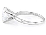 14k White Gold 3.00ct Round White IGI Certified Lab-Grown Diamond Solitaire Ring F/VS1
