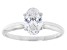 14k White Gold 1.10ct Oval White IGI Certified Lab-Grown Diamond Solitaire Ring F/VS1