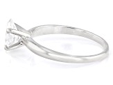 14k White Gold 1.10ct Oval White IGI Certified Lab-Grown Diamond Solitaire Ring F/VS1