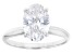 14k White Gold 2.00ct Oval White IGI Certified Lab-Grown Diamond Solitaire Ring F/VS1