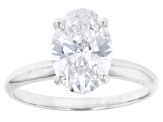 14k White Gold 2.00ct Oval White IGI Certified Lab-Grown Diamond Solitaire Ring F/VS1