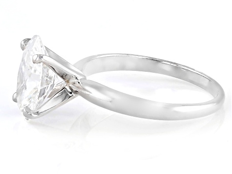 14k White Gold 2.00ct Oval White IGI Certified Lab-Grown Diamond Solitaire Ring F/VS1