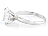 14k White Gold 2.00ct Oval White IGI Certified Lab-Grown Diamond Solitaire Ring F/VS1