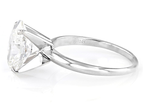 14k White Gold 3.00ct Oval White IGI Certified Lab-Grown Diamond Solitaire Ring F/VS1