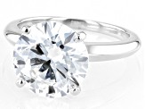 14k White Gold Round White IGI Certified Lab-Grown Diamond Solitaire Ring 5.00ct F/VS1