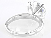 14k White Gold Round White IGI Certified Lab-Grown Diamond Solitaire Ring 5.00ct F/VS1