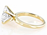 14k Yellow Gold Round White IGI Certified Lab-Grown Diamond Solitaire Ring 5.00ct F/VS1