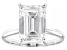 14k White Gold Emerald Cut White IGI Certified Lab-Grown Diamond Solitaire Ring 5.00ct F/VS1